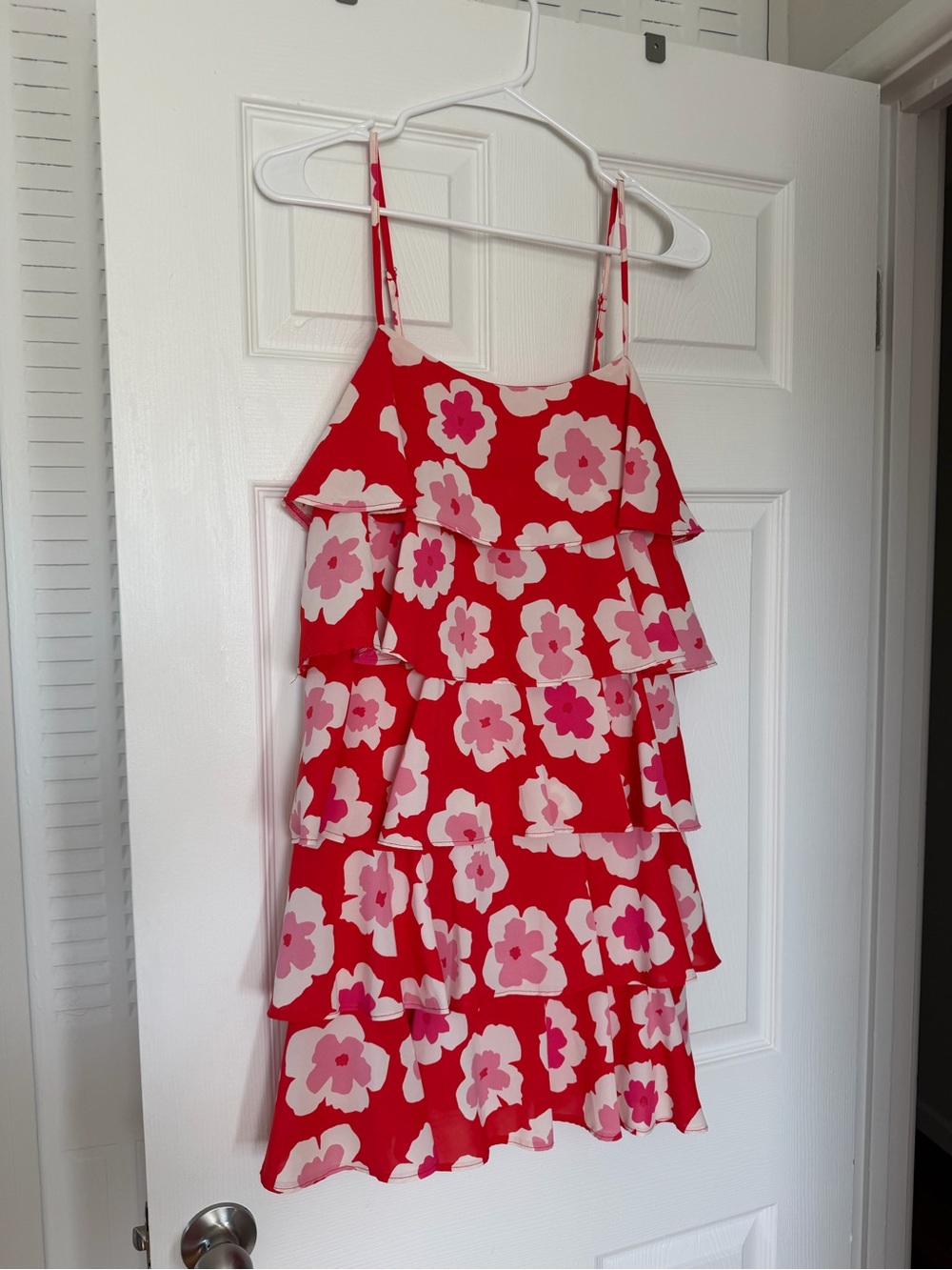 Pink Lily Love Grows Here Red Floral Tiered